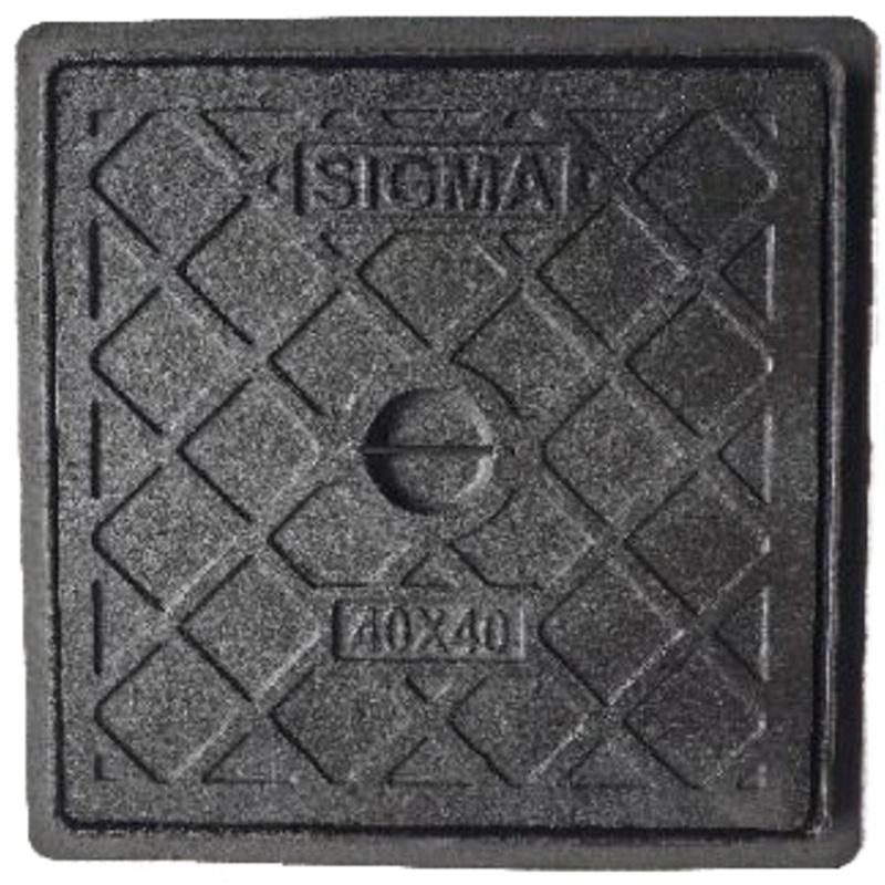 KING MANHOLE COVER METAL MEDIUM DUTY BLACK SIGMA 40X40