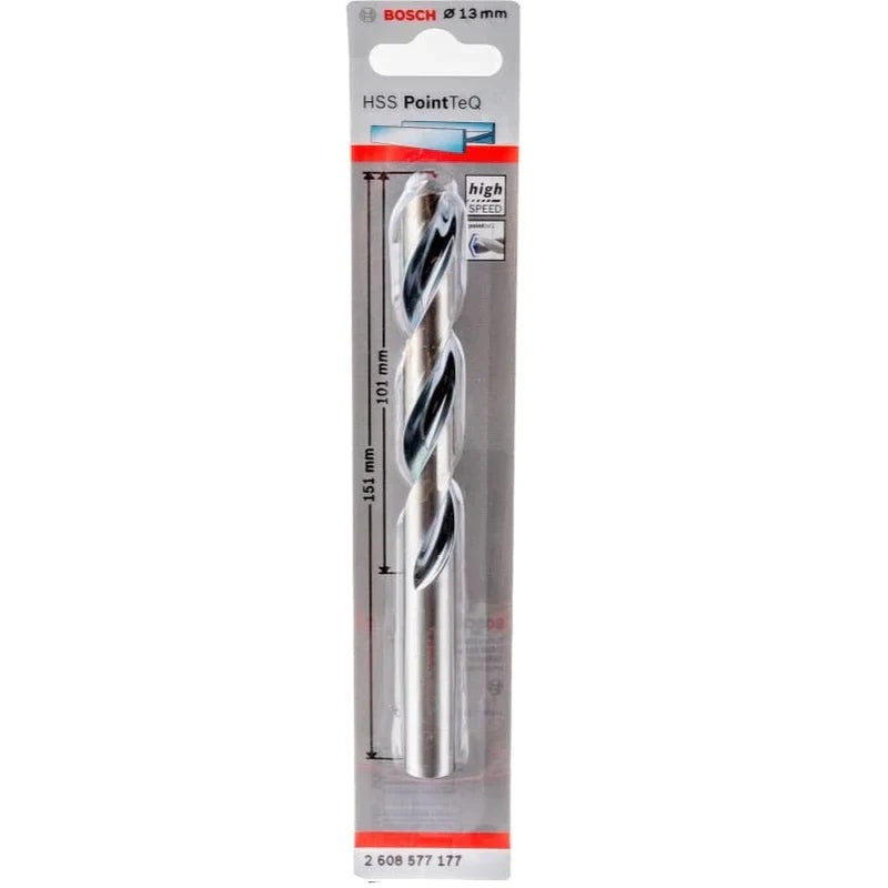 BOSCH DRILL BIT HSS POINT Q 151X13.0MM 2608577177