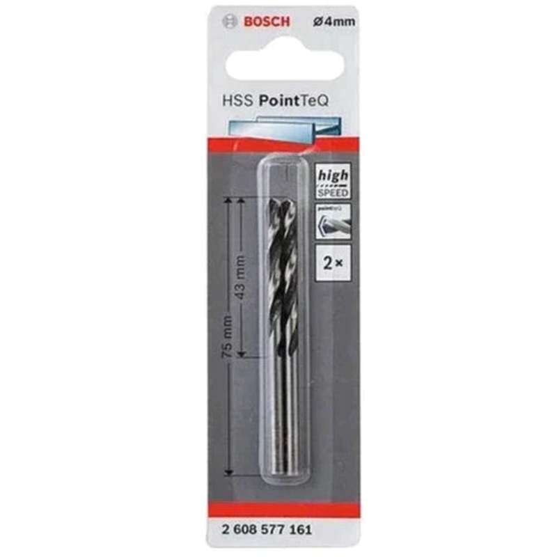 BOSCH DRILL BIT HSS POINT Q 4.0MM 2608577161