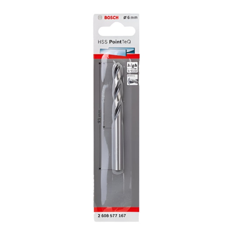 BOSCH DRILL BIT HSS POINT Q 6.0MM 2608577167