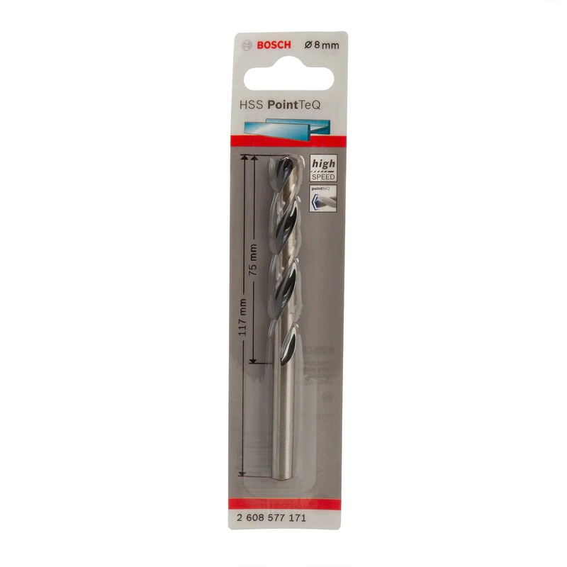 BOSCH DRILL BIT HSS POINT Q 8.0MM 2608577171