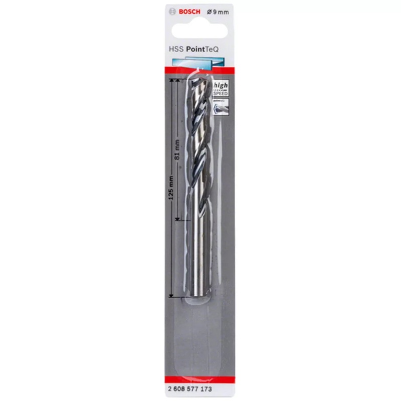 BOSCH DRILL BIT HSS POINT Q 9.0MM 2608577173