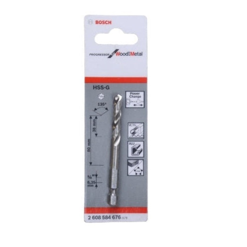BOSCH DRILL BIT PILOT 6.3MMX38MM/80MM 584676