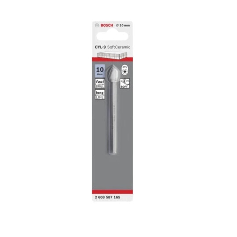 BOSCH TILE DRILL BIT CYL-9 CERAMIC 10X90MM 2608587165