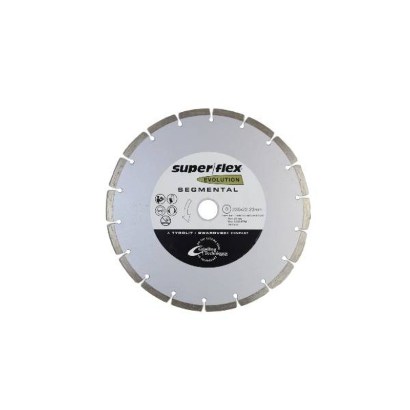 SUPER FLEX DIAMOND BLADE EVO SEGMENTAL 230X2.6/7X22.23