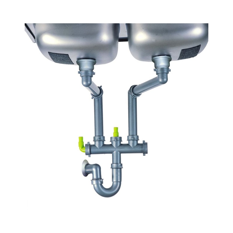 FRANKE SINK BOWL DOUBLE PLUMBING KIT SPAZI F/2 1120009