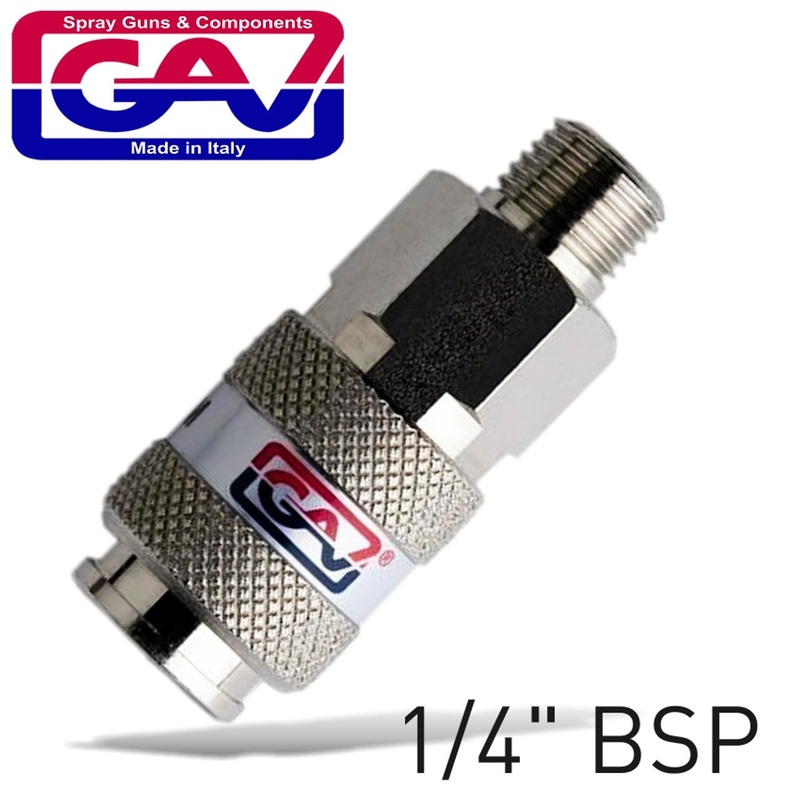 GAV QUICK COUPLER1/4 M GAVUNI1