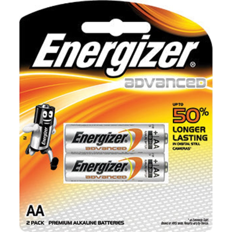 ENERGIZER BATTERY ADVANCED AA2PACK X91RP2