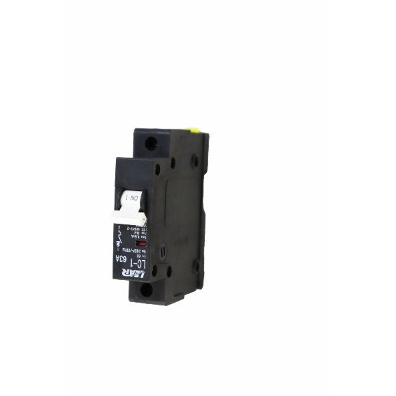 LEAR MINI CIRCUIT BREAKER 1P 63A 4.5KA 19MM LC1-63A