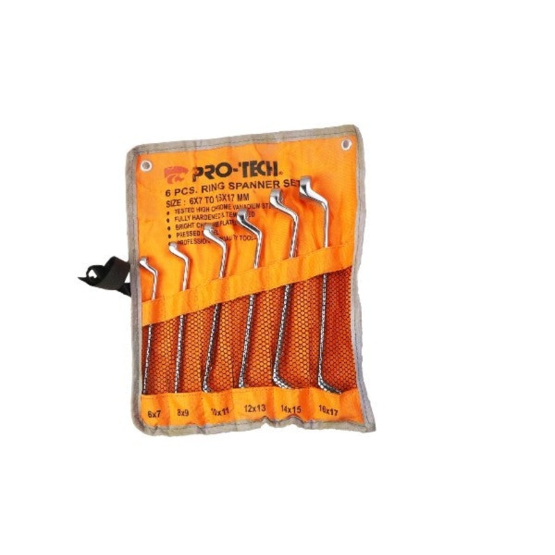 PROTECH SPANNER DOUBLE RING END SET 9PCS 6MM-27MM