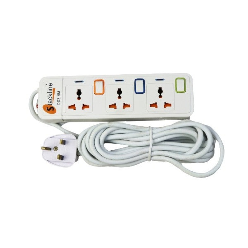 STACKFINE SOCKET ELECTRIC 3WAY 5M DD3