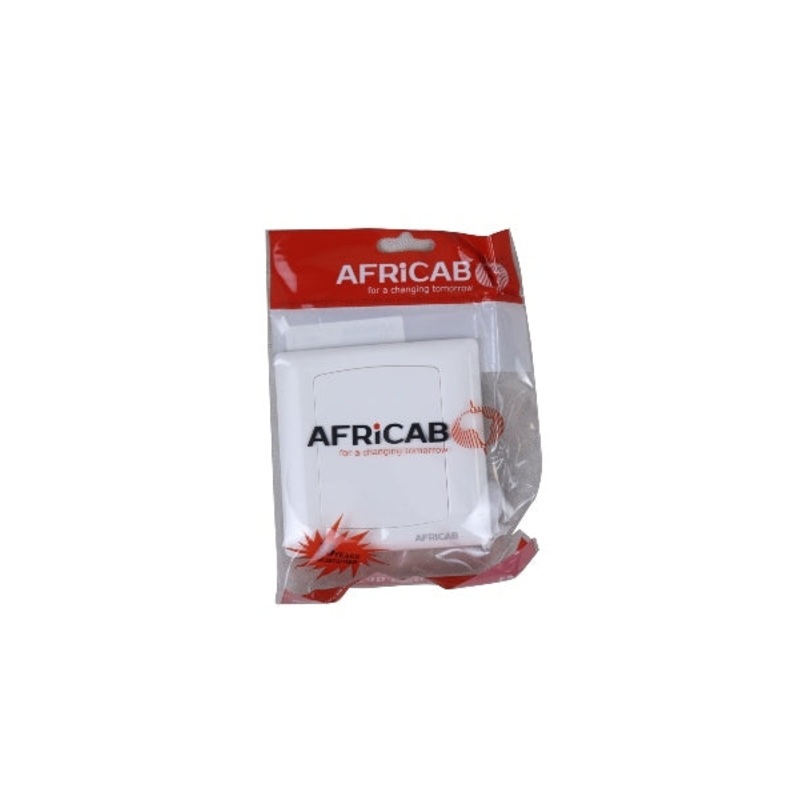 AFRICAB BLANK PLATE PVC 3X3 EL2601