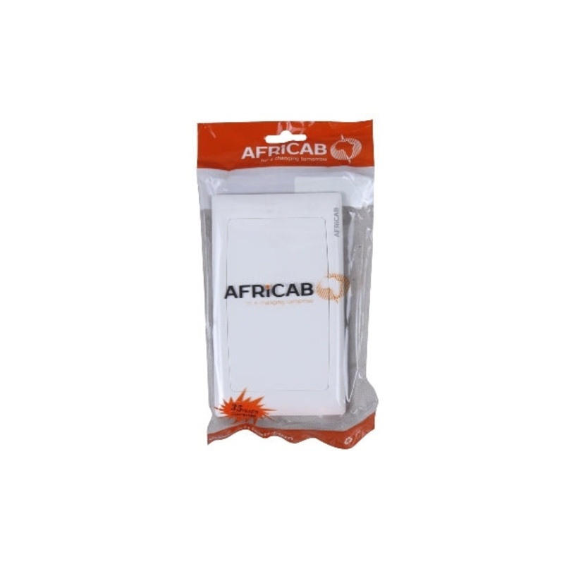AFRICAB BLANK PLATE PVC 3X6 EL2602