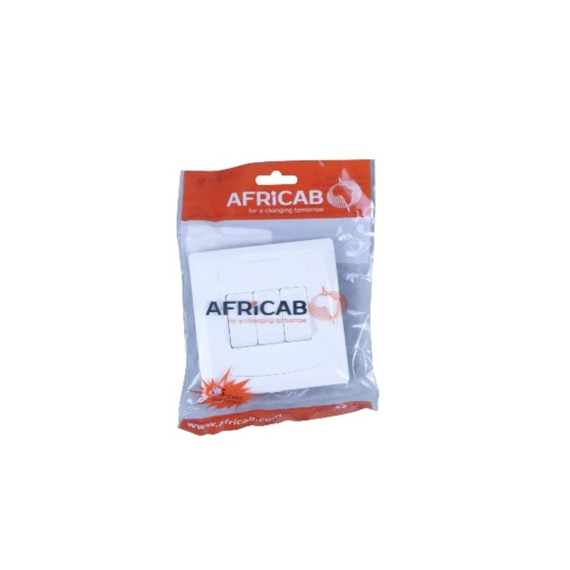 AFRICAB SWITCH PVC 3GANG1W EL2631