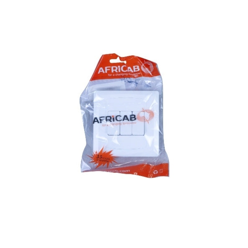 AFRICAB SWITCH PVC 3GANG2W EL2632