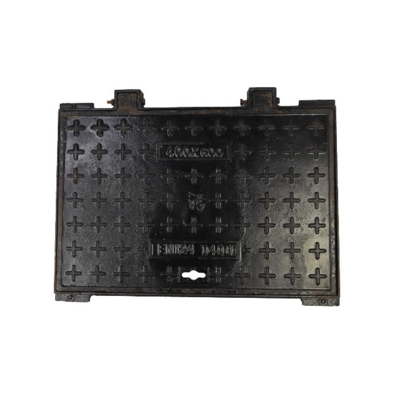 MANHOLE COVER METAL BLACK H/D 40X60 CH