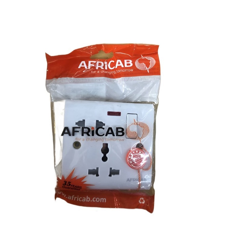 AFRICAB ADAPTOR UNIVERSAL + 2PINS 13A KC8956SL