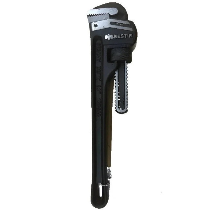 BESTIR PIPE WRENCH ALUMINIUM HEAVY DUTY BLACK 350MM – BST10864