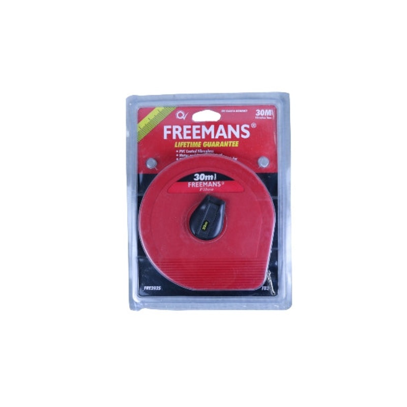 FREEMAN MEASURING TAPE FIBREGLASS 30M X 13MM FRE2035