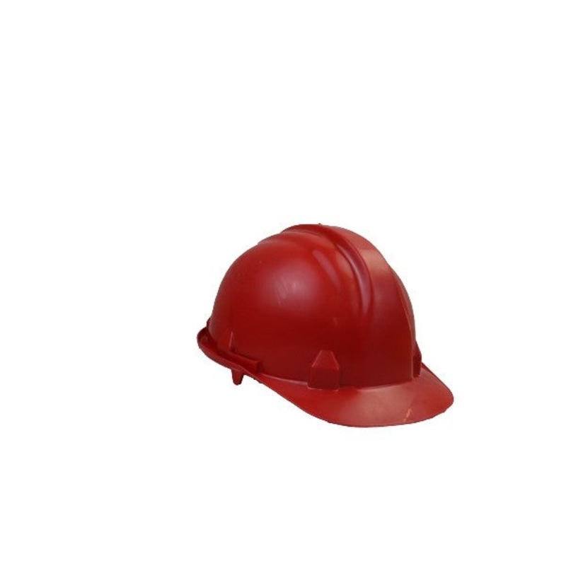 SAFETY HELMET WITH STRAP RED
