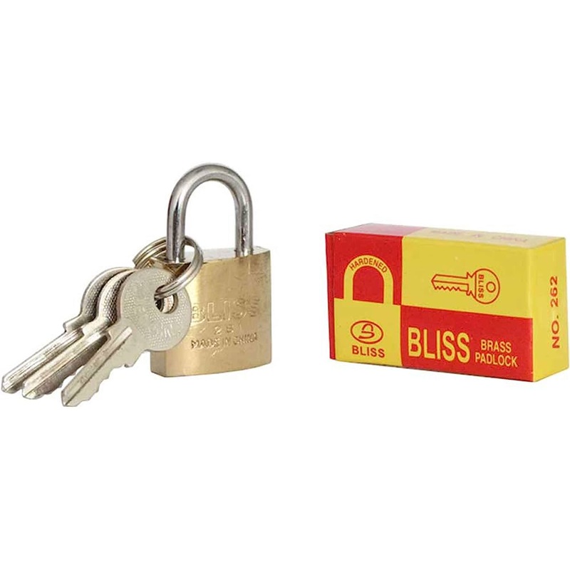 BLISS PADLOCK BRASS HEAVY DUTY 75MM 267