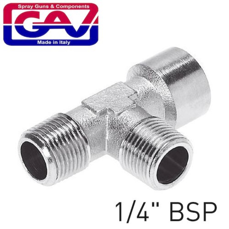 GAV T CONNECTOR 1/4 MFM TEE GAV1257-2
