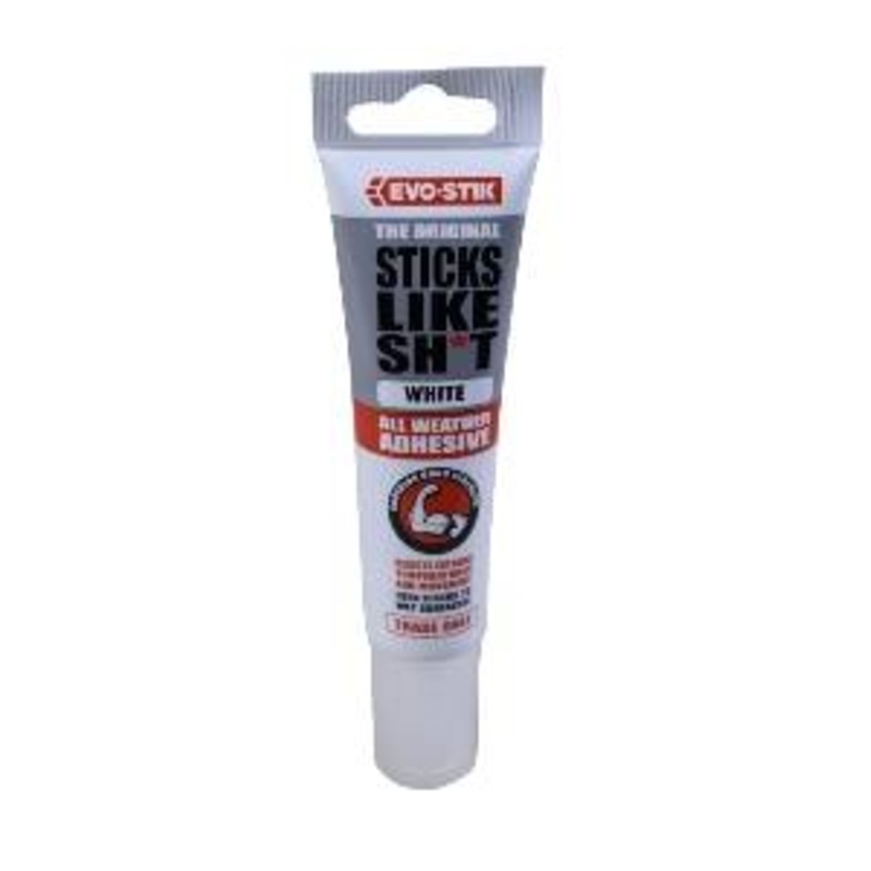 EVOSTIK STICKS LIKE SHXT SILICONE WHITE 90G