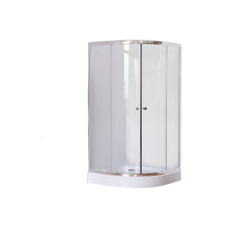 HIROSY SHOWER CABINET ROUND AND SQUARE MATT AND CLEAR 42080CA 80X80