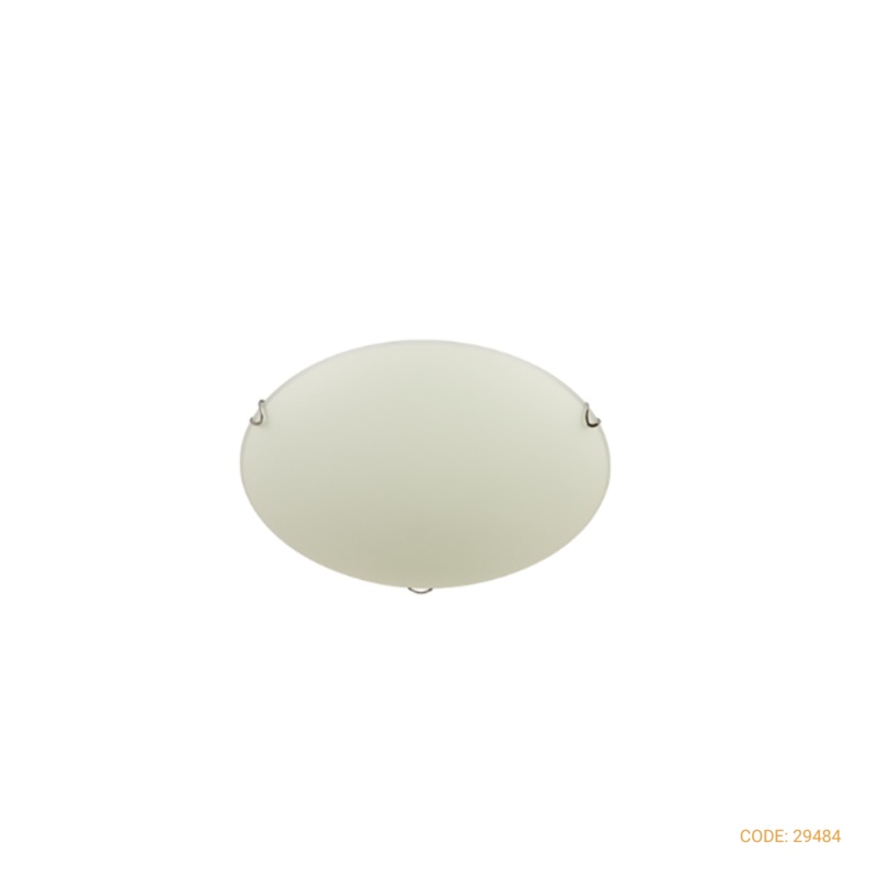 RADIANT CEILING LIGHT FROST STREET CHROME 400MM RC95CH