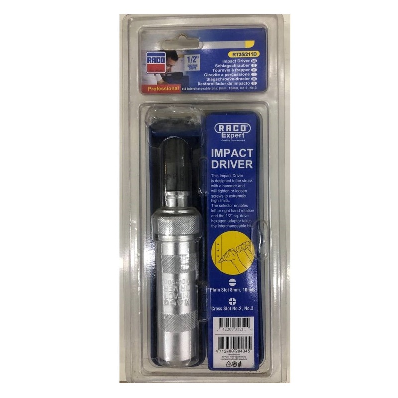 RACO IMPACT DRIVER STEEL BLACK 8MM-10MM RT35 211D