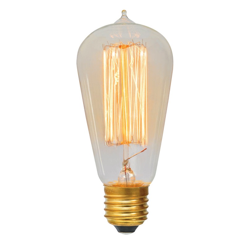 EUROLUX FILAMENT CARBON PEAR NIPPLE E27 60W G785