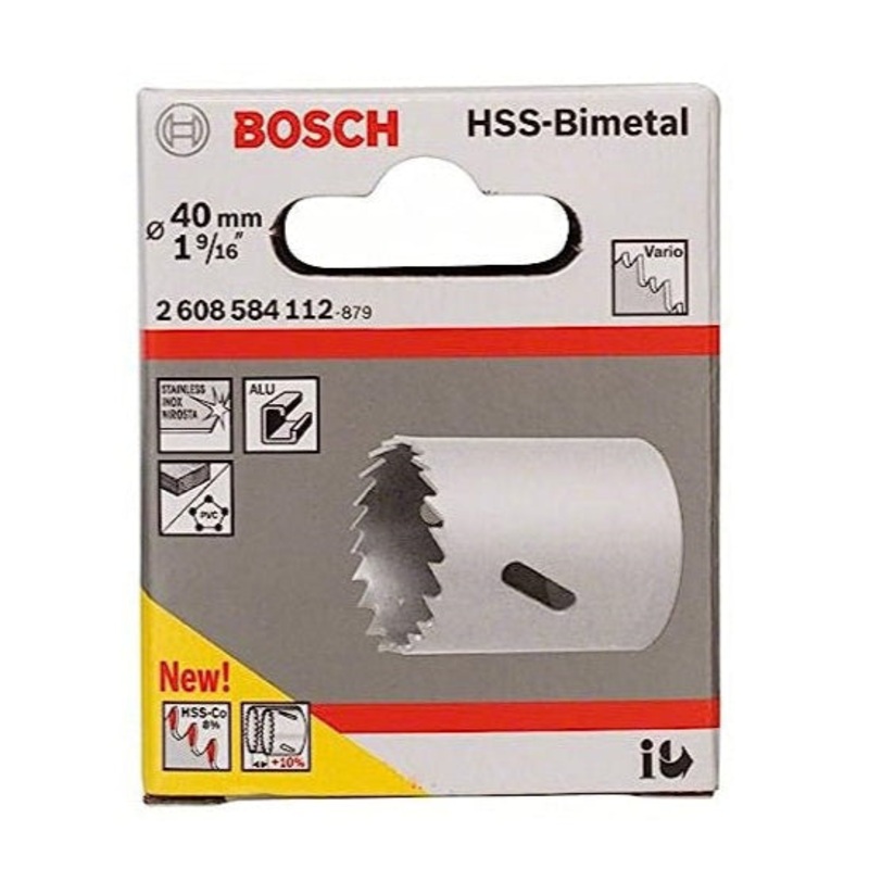 BOSCH HOLESAW BI METAL GREY 40MM 2608584112