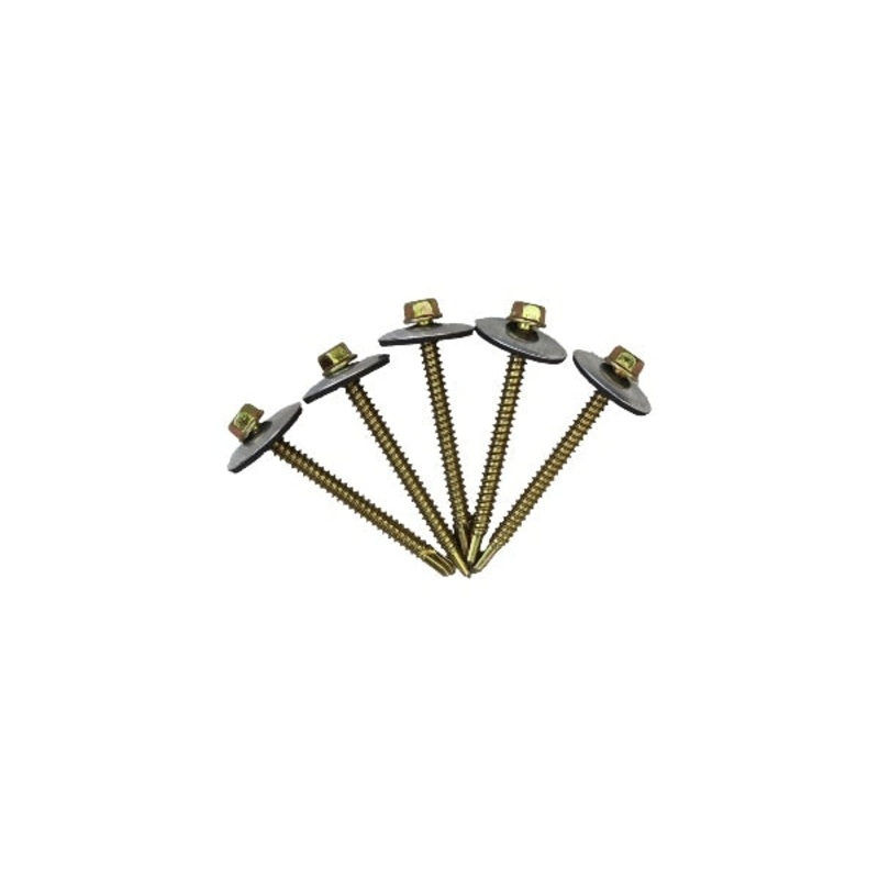 SUPA GRIP ROOFING SCREWS SELF DRILLING BRASS 65MM