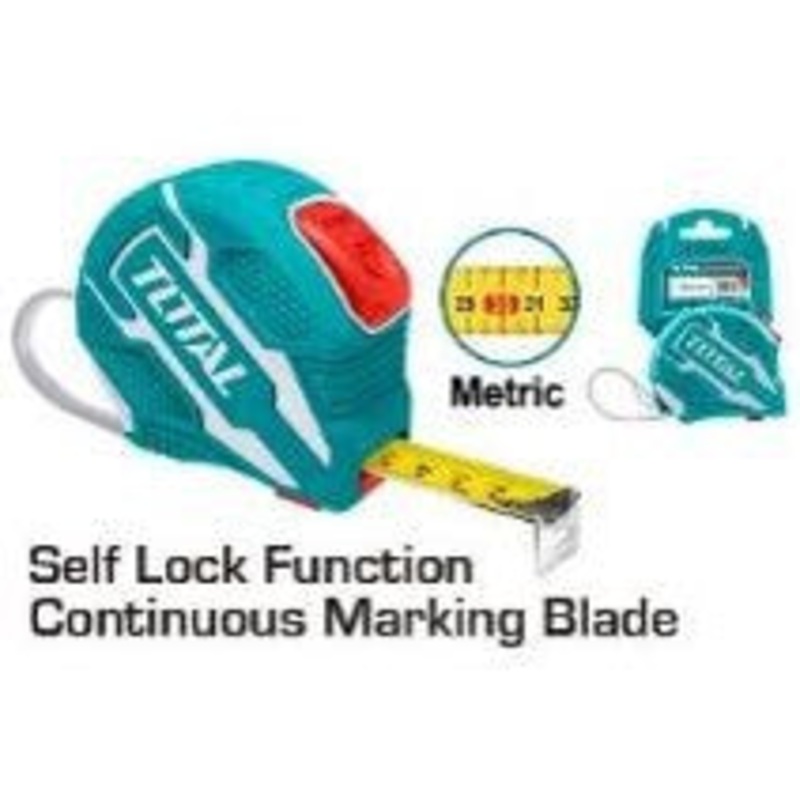 TOTAL MEASURING TAPE STEEL 5MX25MM TMT126252M