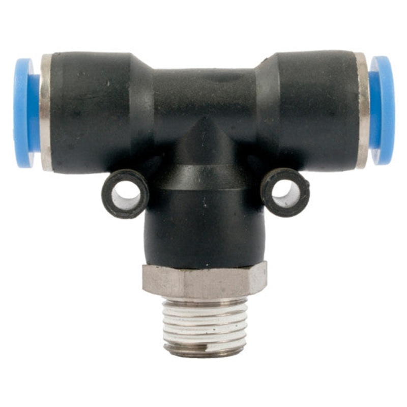 AIRCRAFT PU HOSE FITTING TEE 10MM 1/4 M SPB10-02
