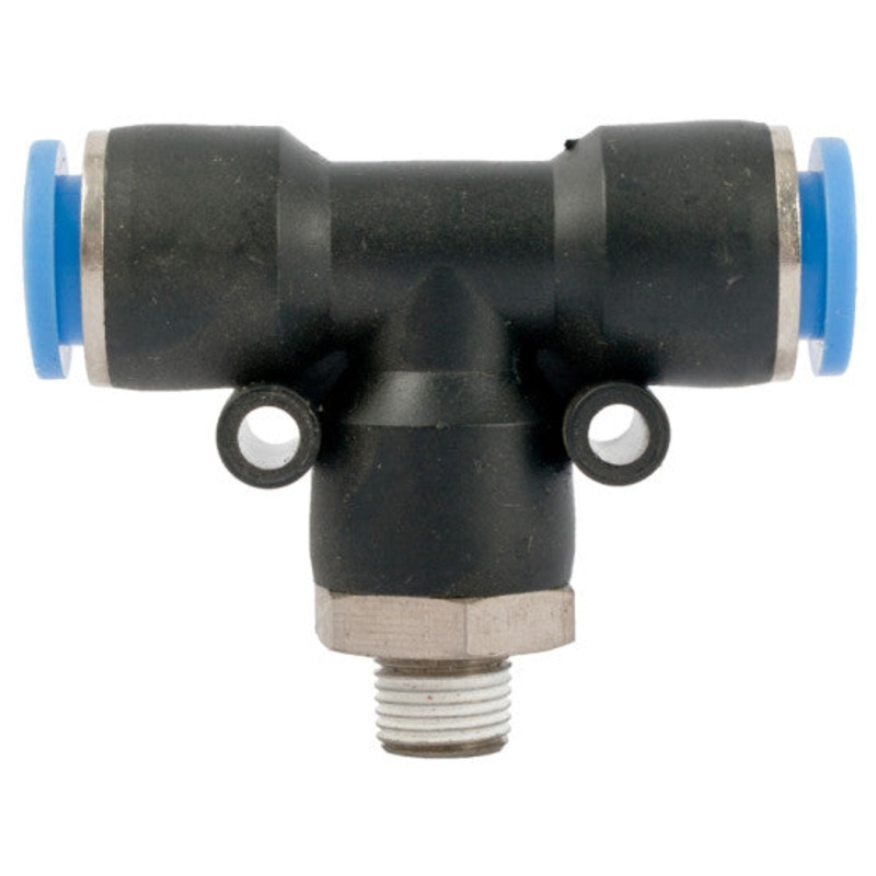 AIRCRAFT PU HOSE FITTING TEE 10MM 1/8 M SPB10-01