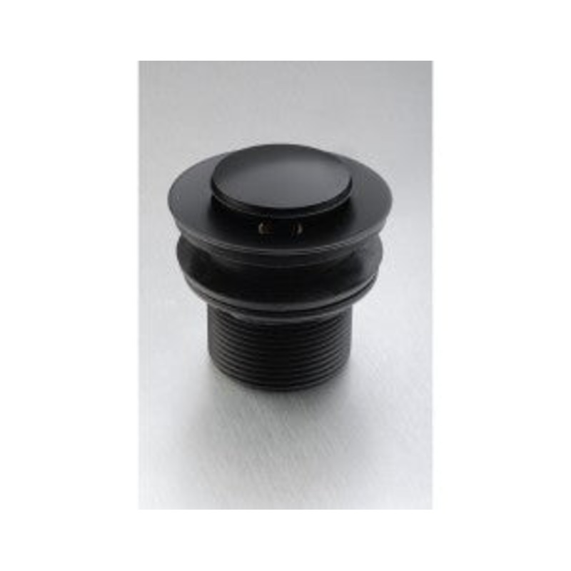 GIO PLUMBING POP UP BATH WASTE LONG MATT BLACK BTW201L/MB