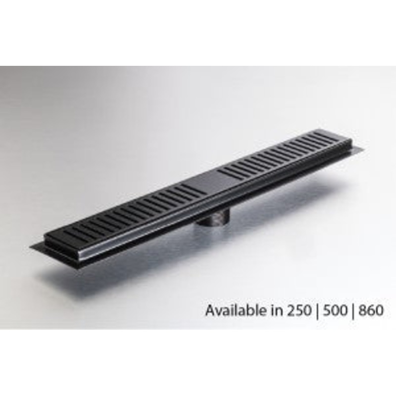 GIO PLUMBING SHOWER CHANNEL STAINLESS STEEL MATT BLACK A1013-500/MB