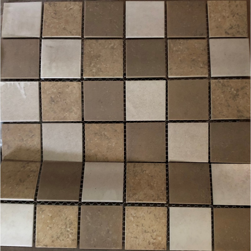 FALCON TILE SHEETS MOSAIC BROWN MIX 48X48 KM335BRM2