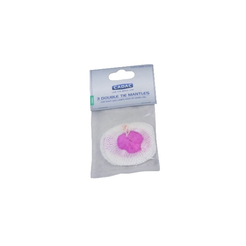 CADAC DOUBLE TIE MANTLES 3 WHITE + PINK 112-100CP