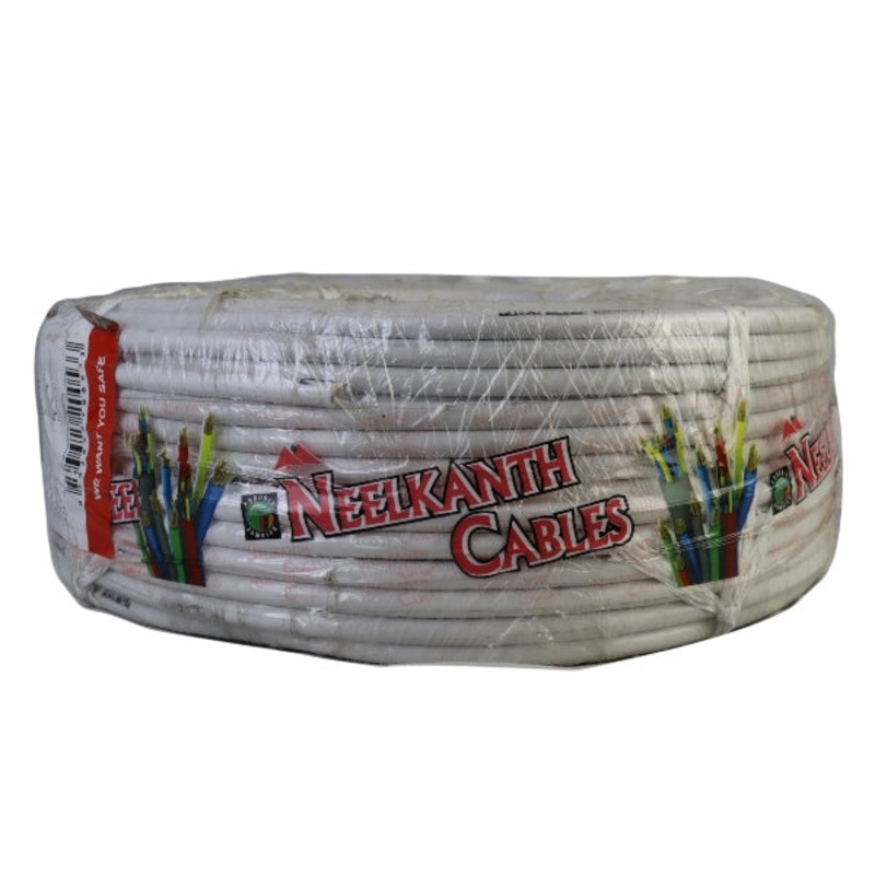 NEELKANTH CABLE FLEXIBLE WHITE 2.5 SQMMX2 CORE CMCF2.502CYY-WH