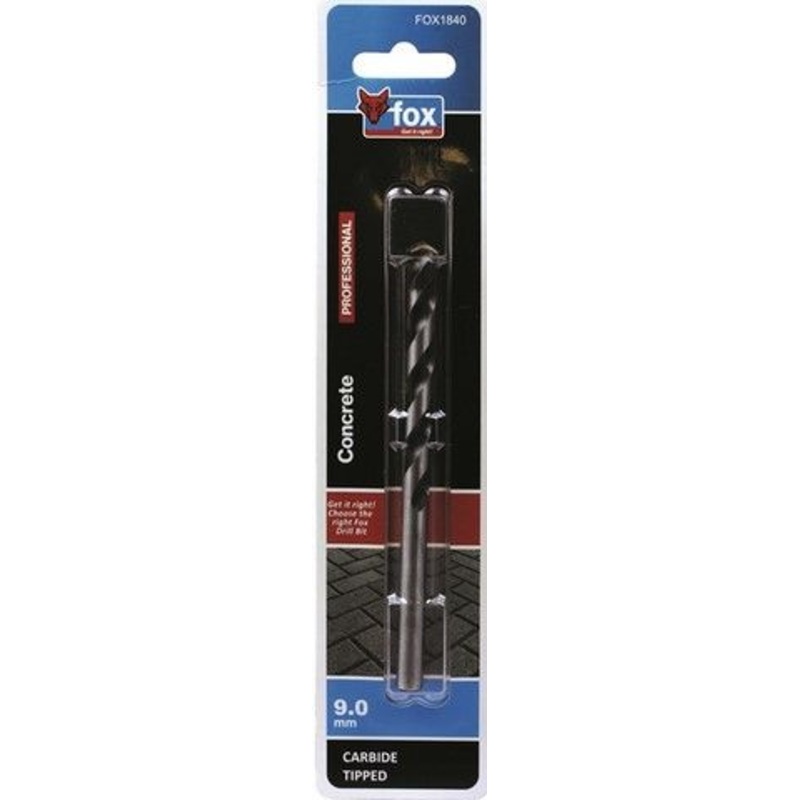 FOX TOOLS DRILL BIT MASONRY 9MMX120MM FOX1840