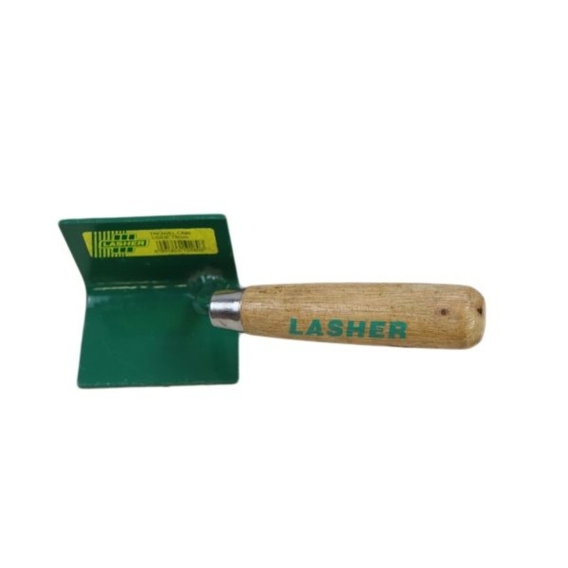 LASHER TROWEL CORNER COVE INSIDE WOODEN HANDLE 75MM FG10180