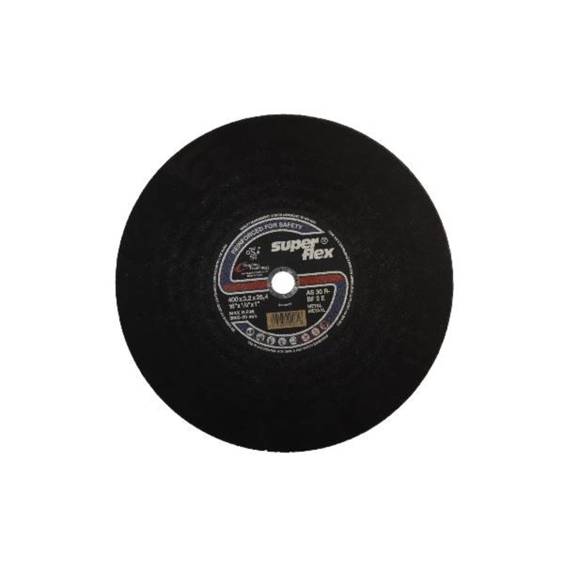 SUPER FLEX CUTTING DISC FLAT STEEL 400X3.2X25.4 AS30R BF2E