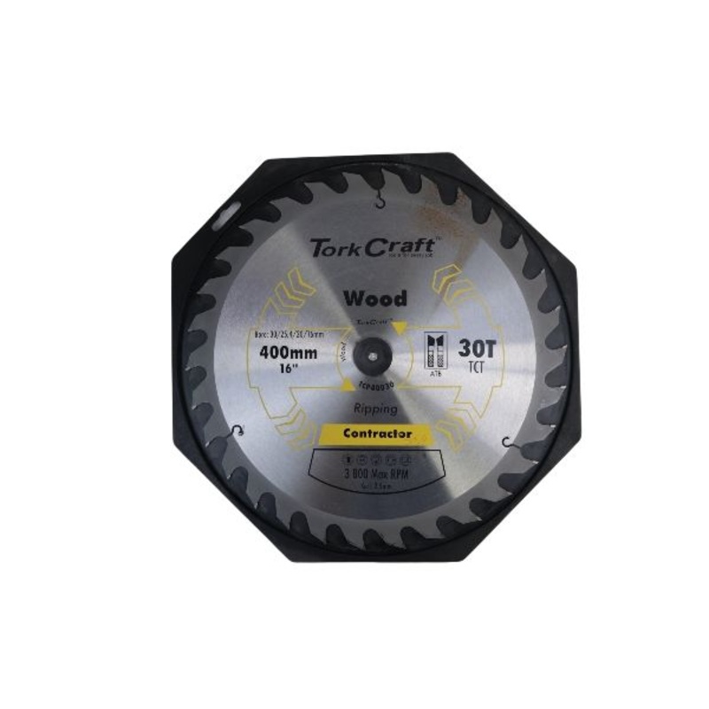 TORK CRAFT BLADE CONTRACTOR CIRCULAR SAW TUNGSTEN CARBIDE TIPS 400X30T 30/1 TCP40030