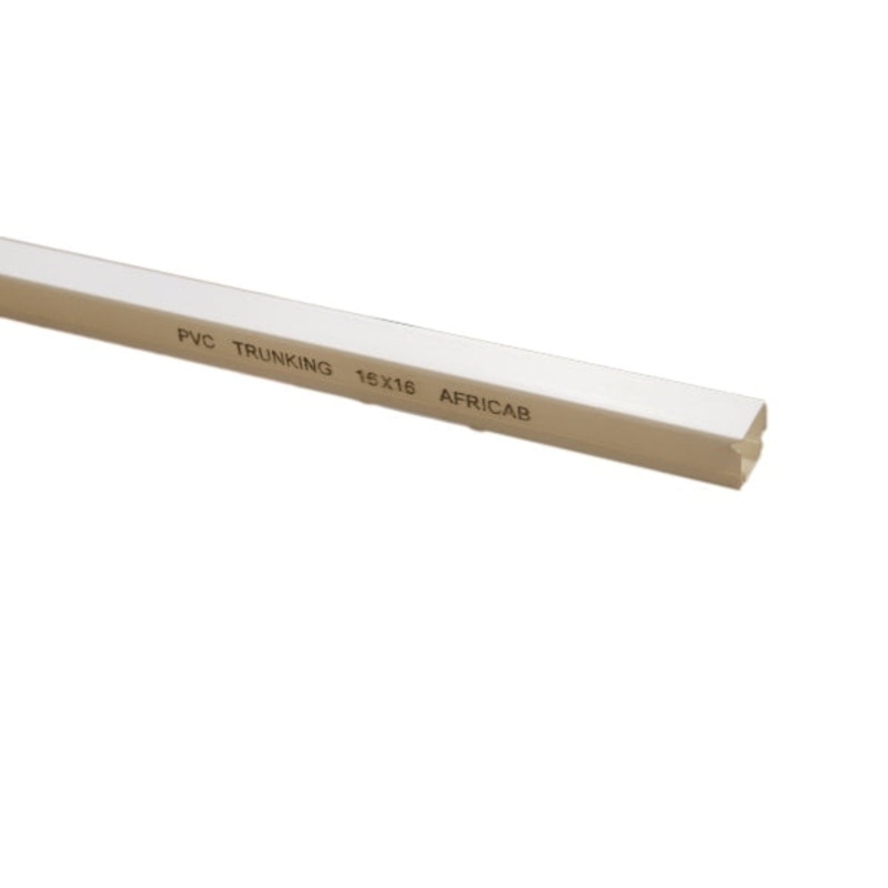 AFRICAB TRUNKING PVC WHITE 16MMX16MM