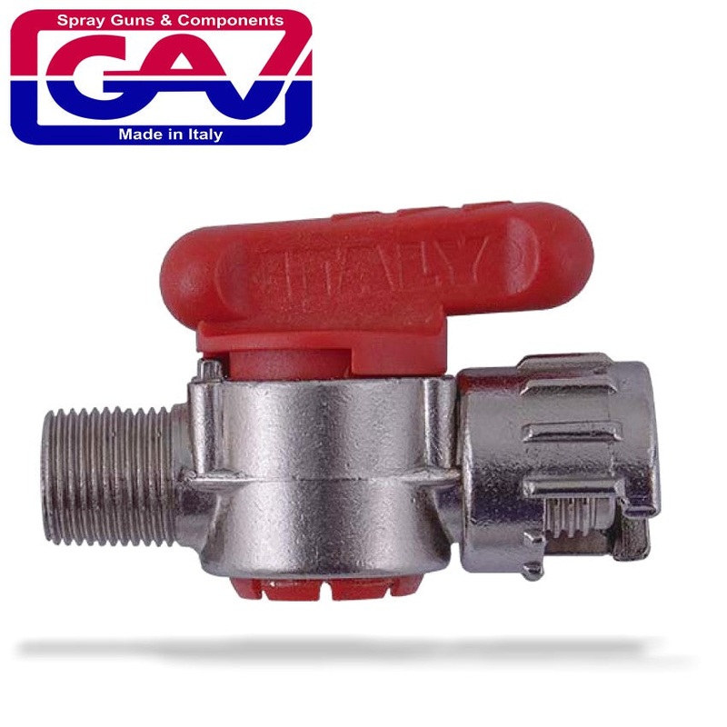 GAV LINE COCK 1/4 M/M GAVRBL1-4
