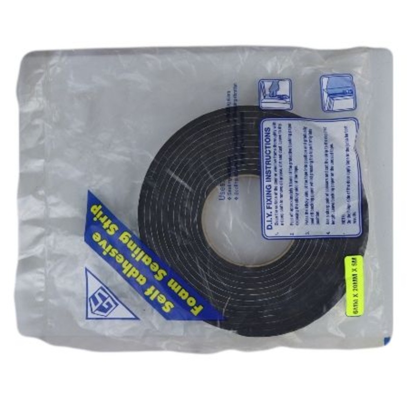 GS PRODUCTS FOAM SEALING STRIP PACKED 6X20X5M TFS/6X20