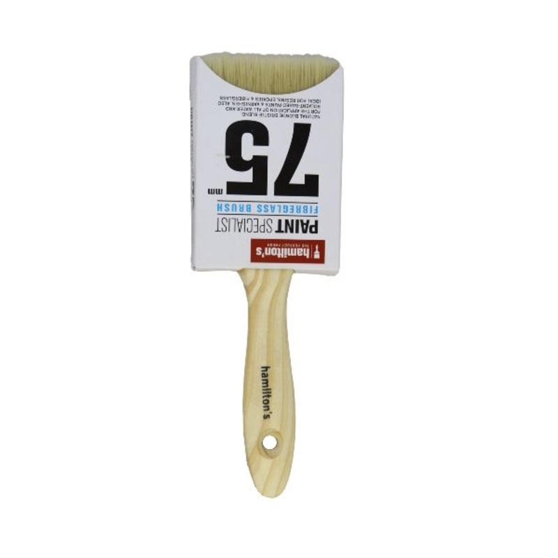 HAMILTON PAINT BRUSH FIBREGLASS 75MM 1430