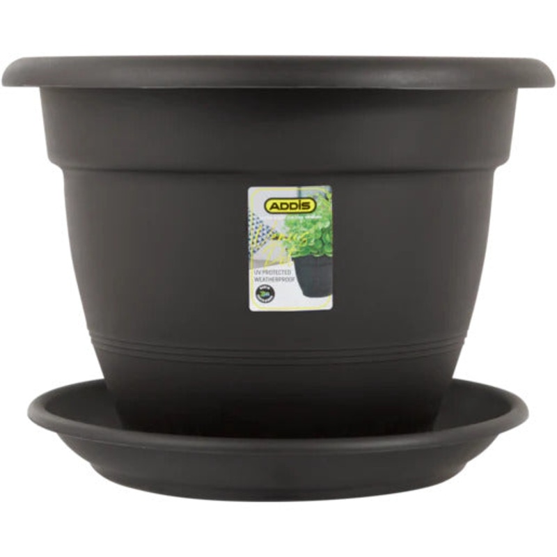 ADDIS PLANT POT & SAUCER VENUS 26CM 84152GPH